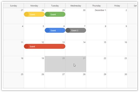 Asp Net Core Event Calendar